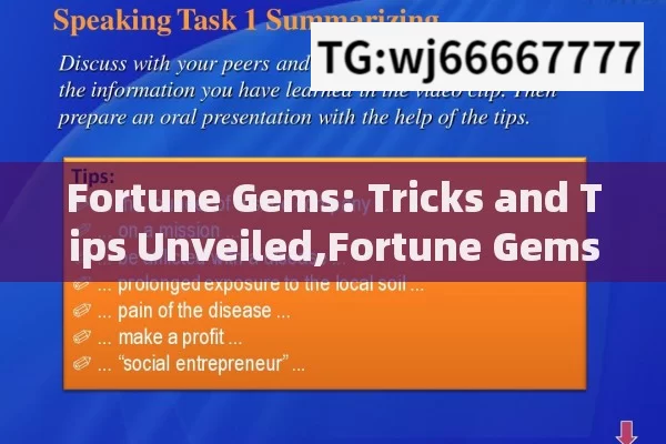 Fortune Gems: Tricks and Tips Unveiled,Fortune Gems: Master Tips & Tricks for Success